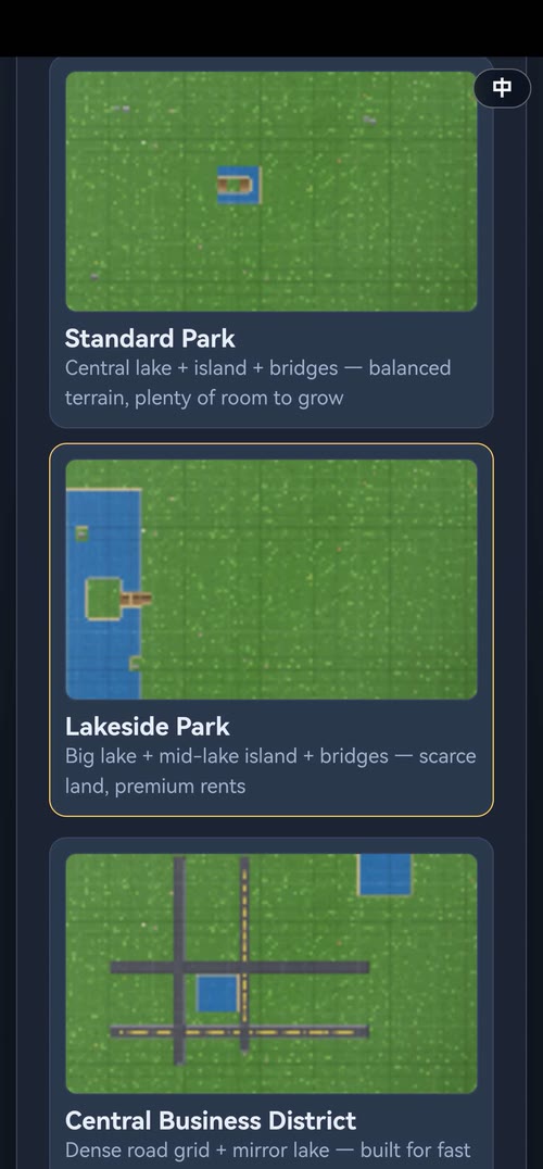 Park Tycoon gameplay screenshot